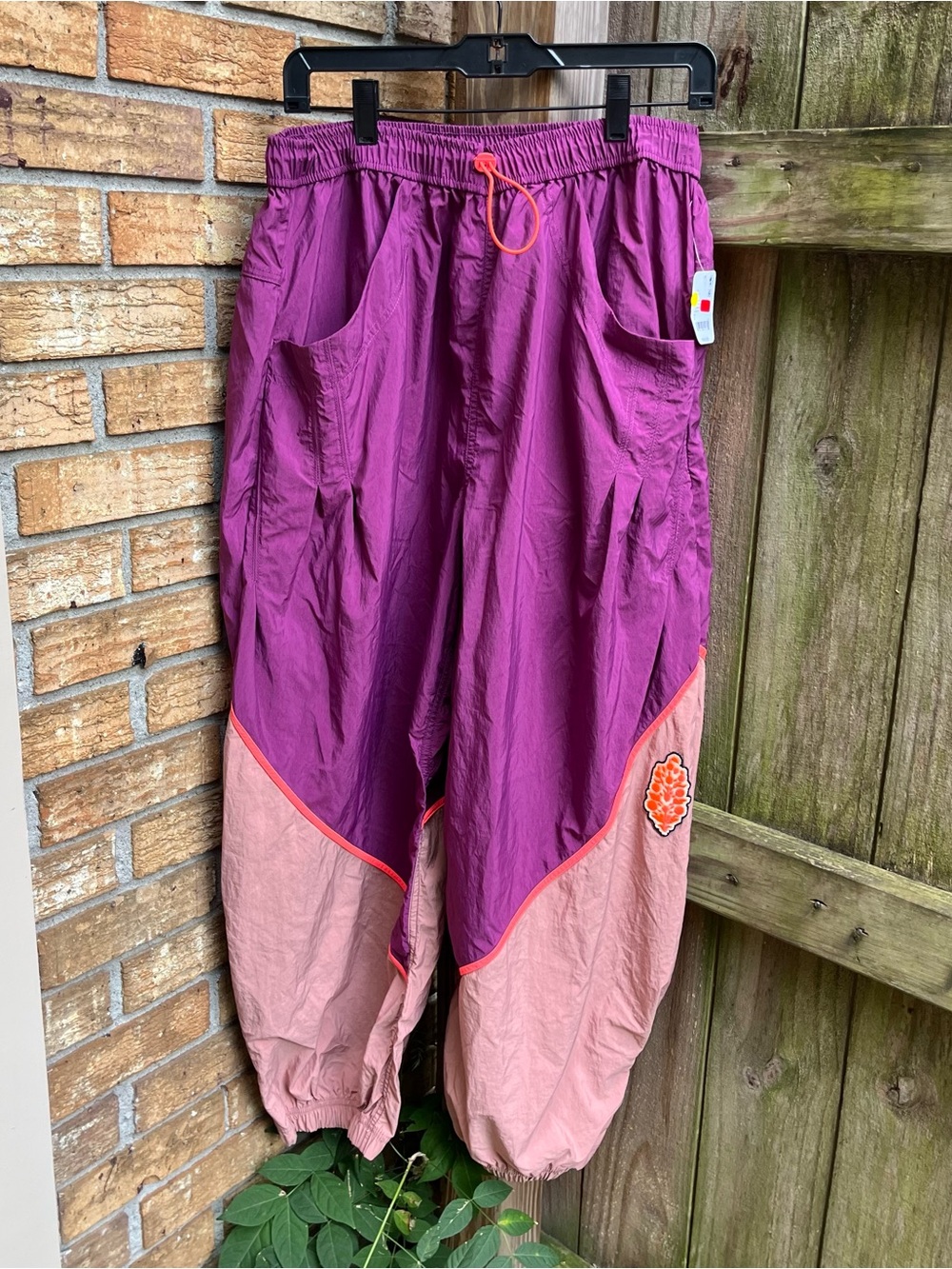 FP Movement by Free People Free Flow Two-Tone Purple & Pink Track Joggers